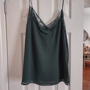 Wishlist Apparel Cami- Dark Green- Size M- NWT!